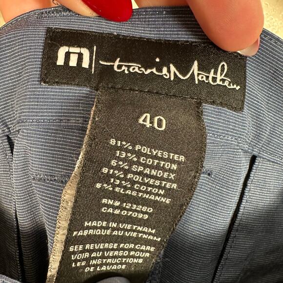 Travis Mathew Mens Beck Golf Shorts 10” in Vintage Indigo Blue Size 40 - Picture 4 of 11